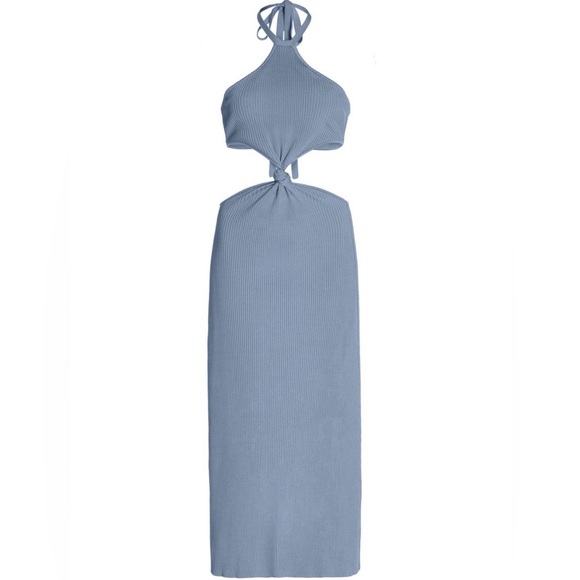 Cult Gaia Cameron Knit Midi Dress in Blue size XS - Picture 4 of 9